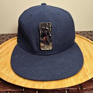 NBA Logo Metallic Finish Emblem Fitted 7 7/8 (62.5cm) Cap AF Command Pilot Wings